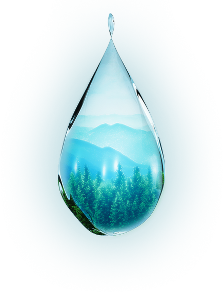 Water drop design with the Earth inside Water drop design with the Earth inside